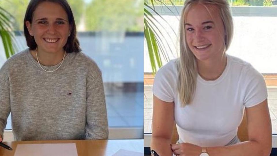Emely Joester (l.) und Josefine Osigus bleiben bei der SGS.