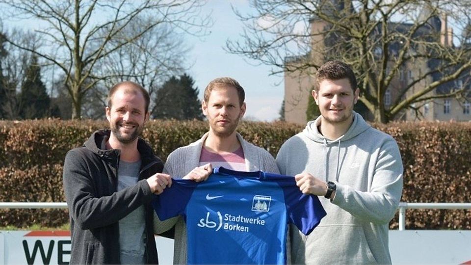 Bernd Olbing, Patrick Bellen und Jan Winking (von links). Foto: SV Westfalia Gemen