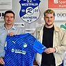 Rhynerns Sportlicher Leiter David Schmidt (links) mit Lars Warschewski.