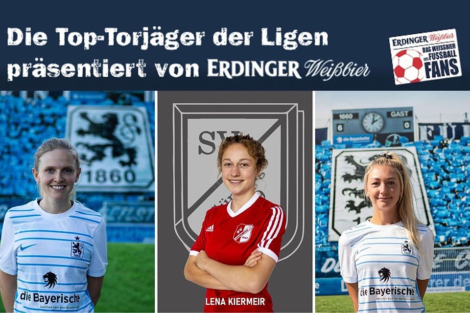 Lena Kiermeir (m.) thront mit 45 Treffern an der Spitze der Torjägerliste der A-Klassen. Lena Kiermeir (m.) thront mit 45 Treffern an der Spitze der Torjägerliste der A-Klassen.