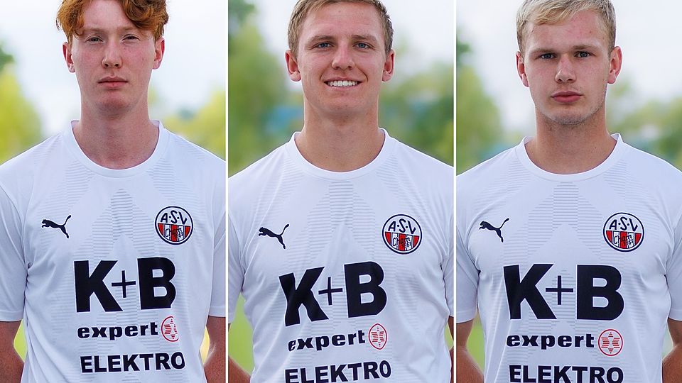 Laufen bis mindestens 2026 weiter für den ASV Cham auf (v.l.): Valentin Seebauer, Lukas Leutner und Benjamin Tolks. – Fotos: ASV Cham