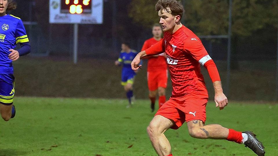 Kapitän Patrick Kunze traf gegen den TSV Peterskirchen.