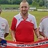 Ein Führungstrio für den SV Puch (v.l.): Enock Wimmer, Trainer Marco Errichetti und Serdar Gövercile.