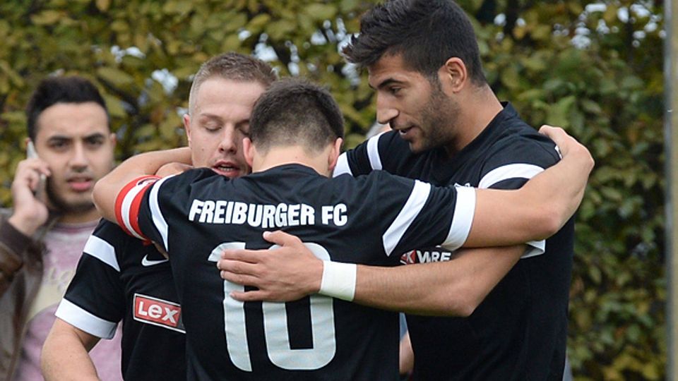 Die beiden FFC-Torschützen Fabian Sutter (links) und Bilal Dirani (rechts). | Foto: Patrick Seeger