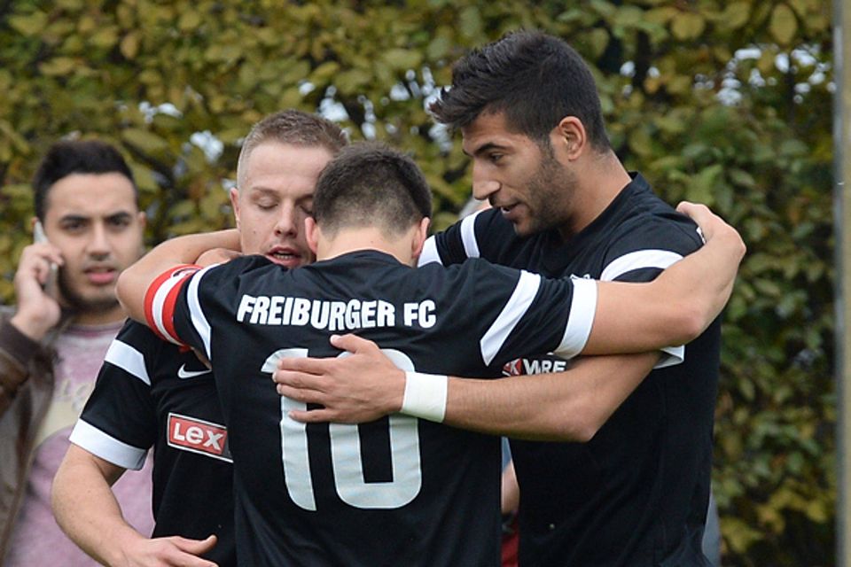 Die beiden FFC-Torschützen Fabian Sutter (links) und Bilal Dirani (rechts). | Foto: Patrick Seeger
