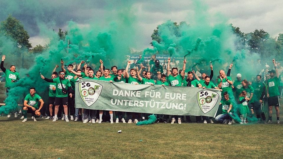 Die SG Belle-Cappel-Leopoldstal ist Meister der Kreisliga A Detmold und steigt erstmals in die Bezirksliga auf.