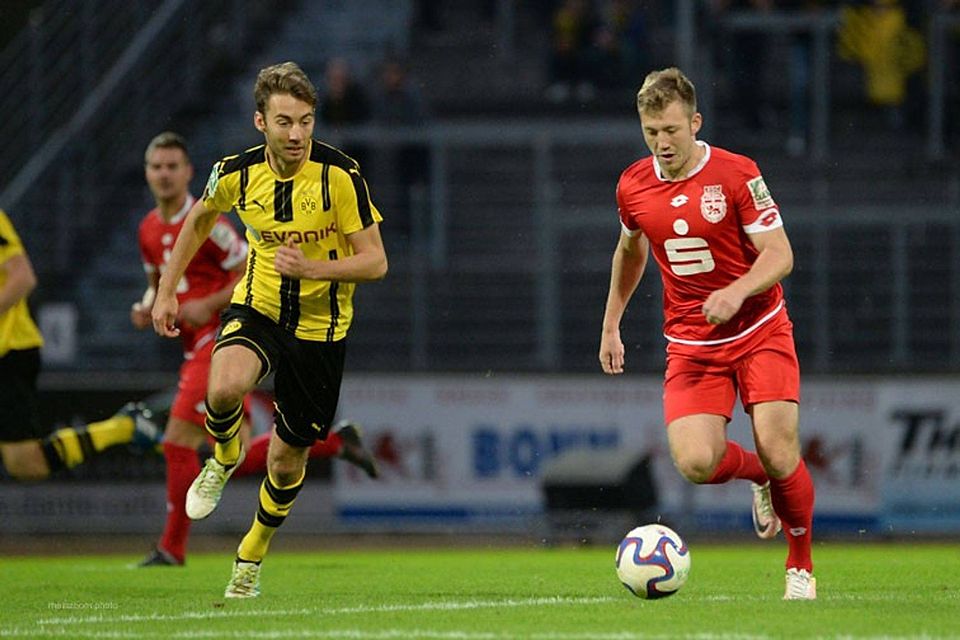 Antreiber des BSC-Spiels gegen Dortmund: Connor Krempicki (rechts). FOTO: BORIS HEMPEL