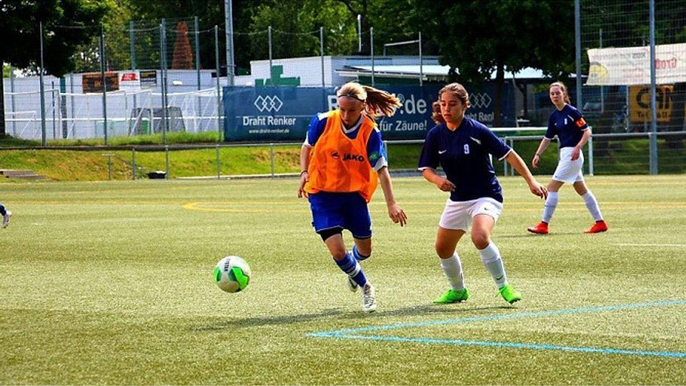Im Pokalfinale reichte es nicht für die B-Mädchenfußballerinnen aus Wiesbaden, gegen die Frankfurter Eintracht gab es eine 1:5-Niederlage. Archivfoto: Wagner
