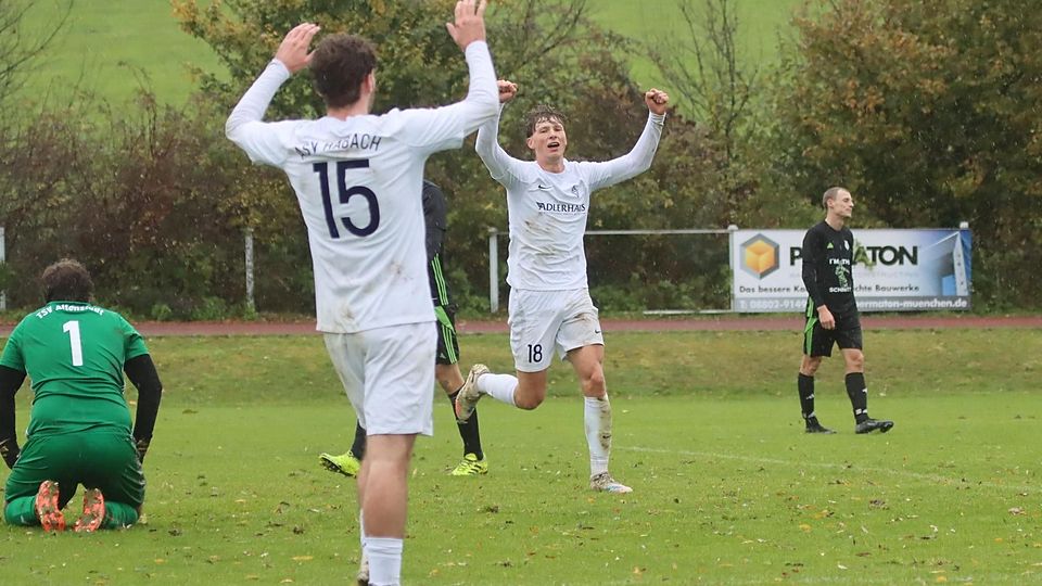 Fußball Saison 2025/26 Kreisliga Torjubel beim ASV Habach im Heimspiel gegen den TSV Altenstadt am 25. Oktober 2025
