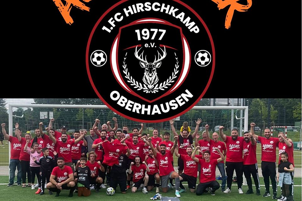 Der 1. FC Hirschkamp ist in die Kreisliga B aufgestiegen.
