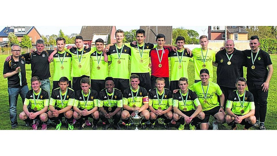 Die B-Junioren des SV Venrath verteidigten den Kreismeistertitel. Foto: SV
