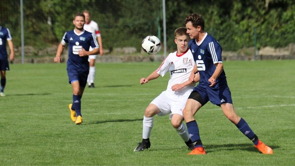 Gammesfeld (weiß) verliert auch gegen Markelsheim/Elpersheim und wartet weiter auf den ersten Punkt.  Robert Stolz