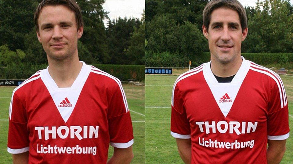 Christian Most und Christian Zechmann bleiben in Pfreimd.  Foto: SpVgg