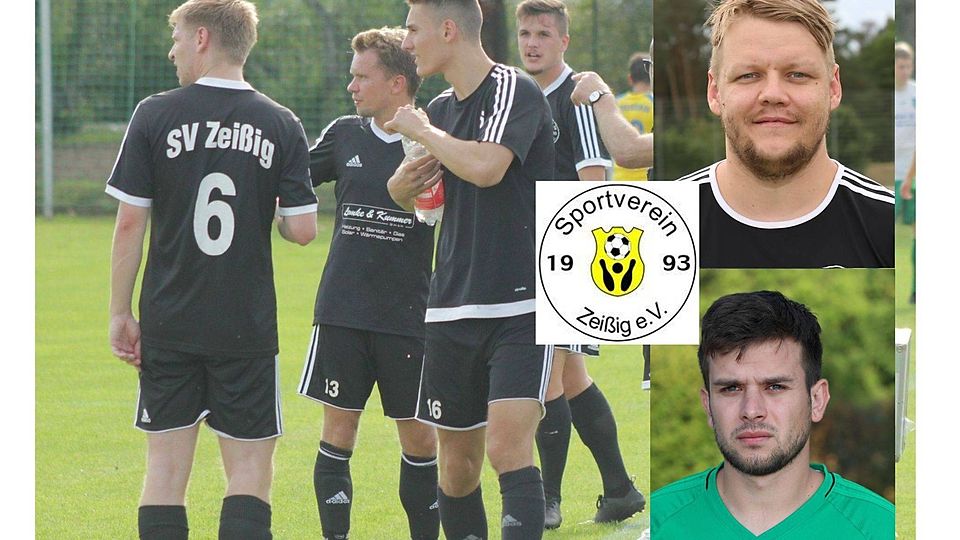 Falk Weichert (oben) und Tony Bach wollen den SV Zeißig wieder in die Erfolgsspur setzen.