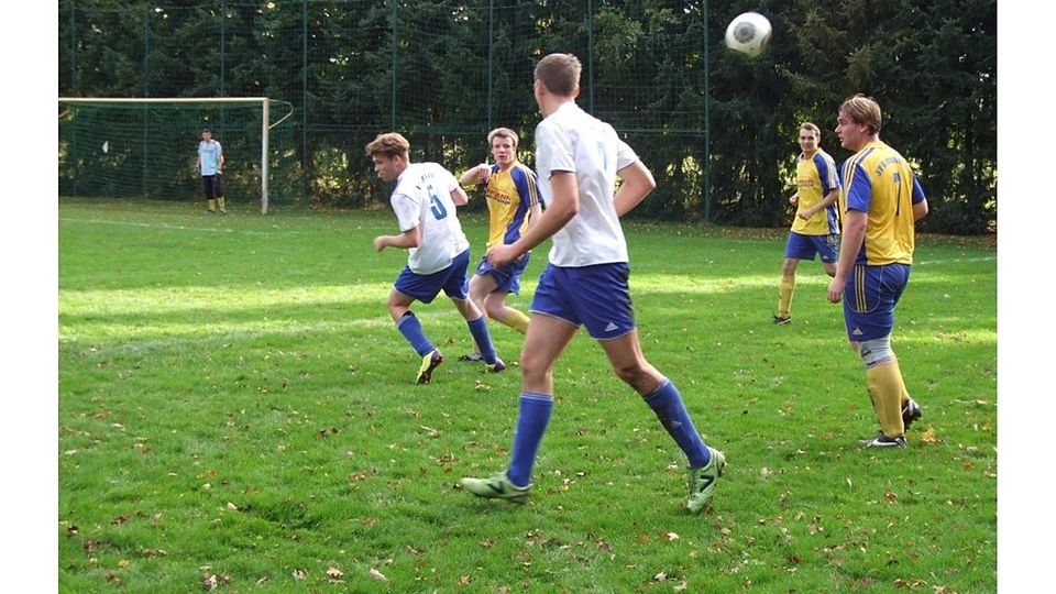 Szene aus der Partie Renslage - Kettenkamp II Ende Oktober. Foto: Marius Stegemann