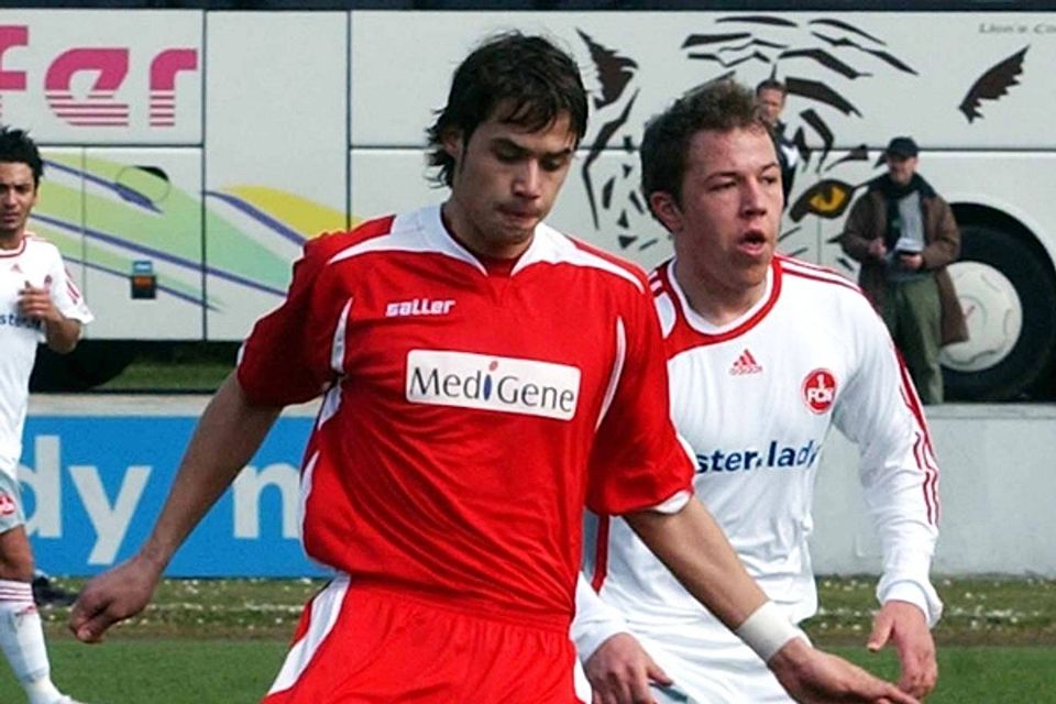 Milan Grujic, hier im roten Trikot des TSV Aindling, wechselt zum FC Gerolfing. F: Meier