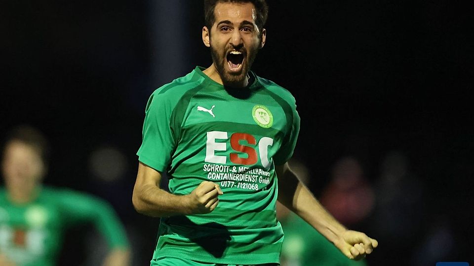 Der VfR Groß-Gerau (hier Christoph Haddad) hat derzeit einiges zu feiern.