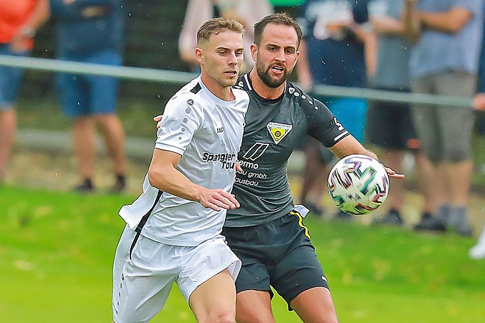 Der TSV Gersthofen (rechts Ferkan Secgin) kam am FC Ehekirchen nicht vorbei und kassierte nach vier Gegentreffern in 13 Minuten eine 1:4-Niederlage.