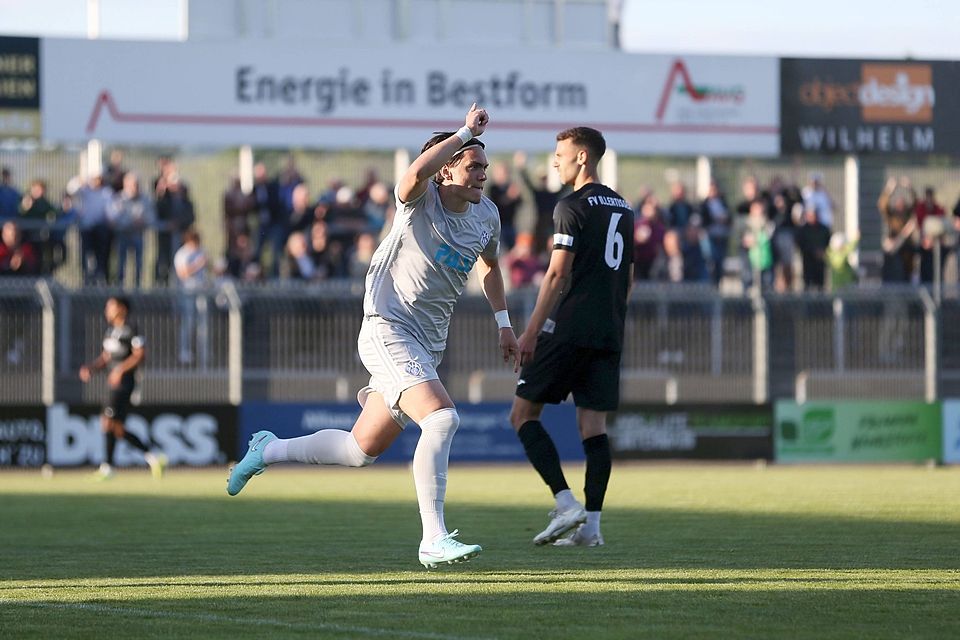 Alen Camdzic erzielte den goldenen Treffer für Viktoria Aschaffenburg.