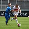 Malte Moos (l.) und der FCA Walldorf müssen am Freitag nach Homburg.