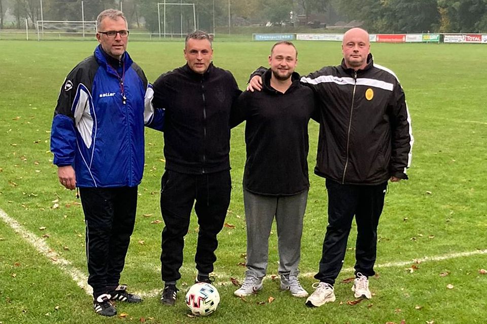 v.l.n.r.: Vorsitzender Matthias Eichel, Nico Kaspersky, Sören Stenzel und Sportlicher Leiter Martin Garz.