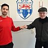 Die Wege trennen sich zum Ende der Bezirksliga-Saison 2021/22: Trainer Jan Plesner und Abteilungsleiter Karl Dirr (SC Bubesheim).