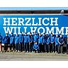 "Herzlich Willkommen": Die B-Junioren des MSV Neuruppin durften am Sonntag bei Hertha die Bälle holen. ©MZV