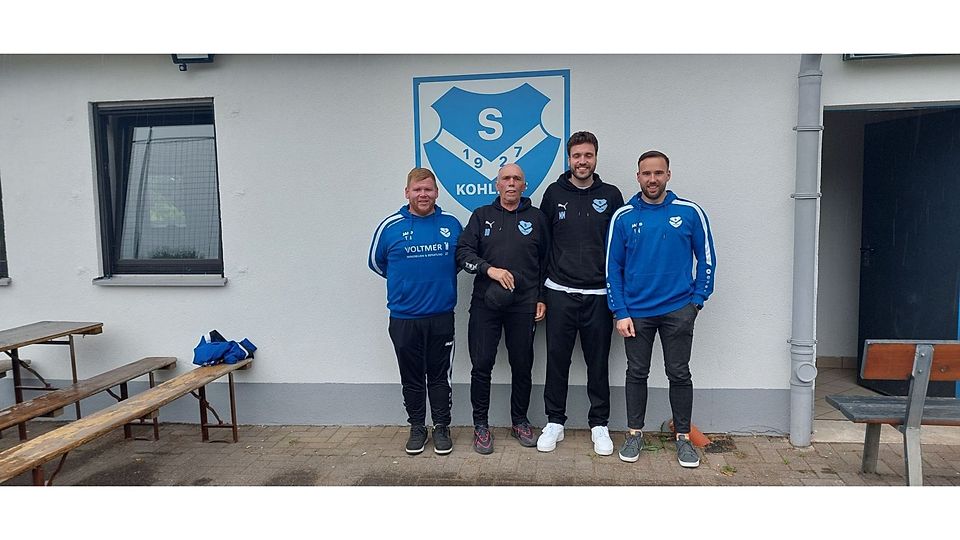 Tobias Müller (Jugendleiter), Detlef Drumm (2. Vorsitzender), Nils Meisberger (1. Vorsitzender) und Lucas Noll (Sportvorstand, von links)