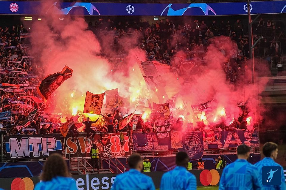 Ausschreitungen gab es unter anderem in der Champions League zwischen Frankfurt und Marseille. 