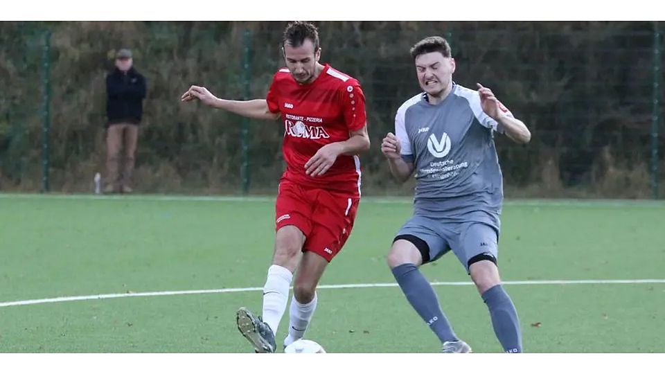 Jannick Müller (links) von der SG Hörlen/Lixfeld und Florian Rößler (SG Morns-/Erd-/Frohnhausen) sind am Sonntag mit ihren Mannschaften Derbygastgeber. © Jens Schmidt