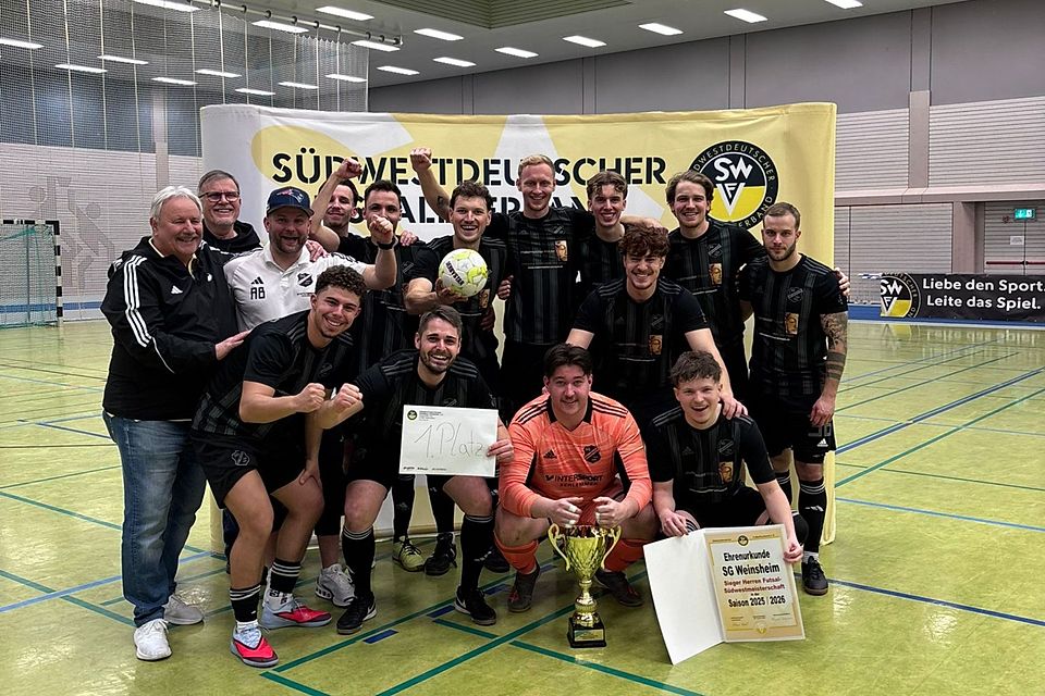 Der SG Weinsheim ist Futsal-Meister des SWFV.