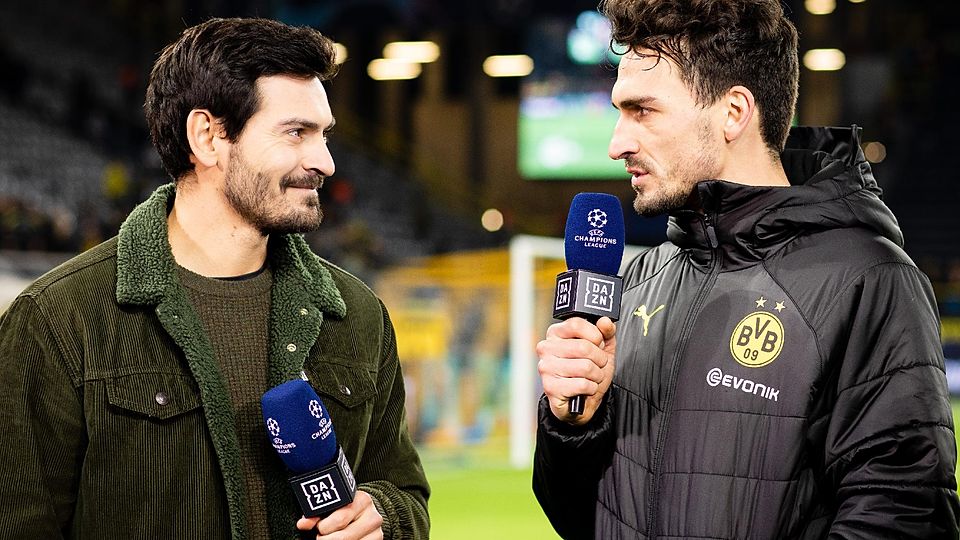 Während Mats Hummels (r.) noch für Borussia Dortmund spielt, arbeitet Bruder Jonas (l.) als Experte für DAZN. In Zukunft könnten beide nach Neubiberg zurückkehren.