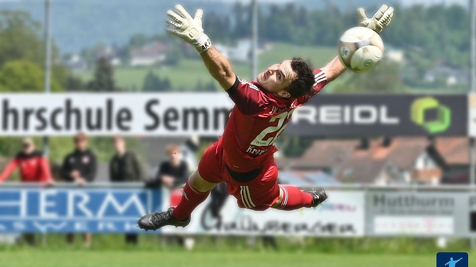 Nein, der war nicht drin. Hutthurms Keeper Andreas Kronawitter hielt im Topspiel seinen Kasten sauber. 