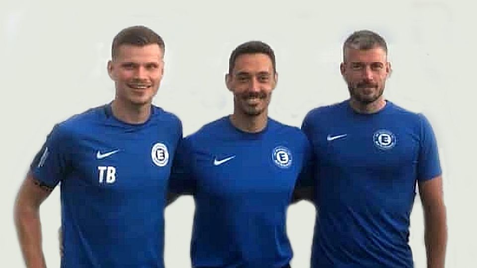 Das neue Trainer-Trio der Kreuznacher Eintracht (von links): Tobias Beltz, Thomas Schwarz und Christian Klöckner.           