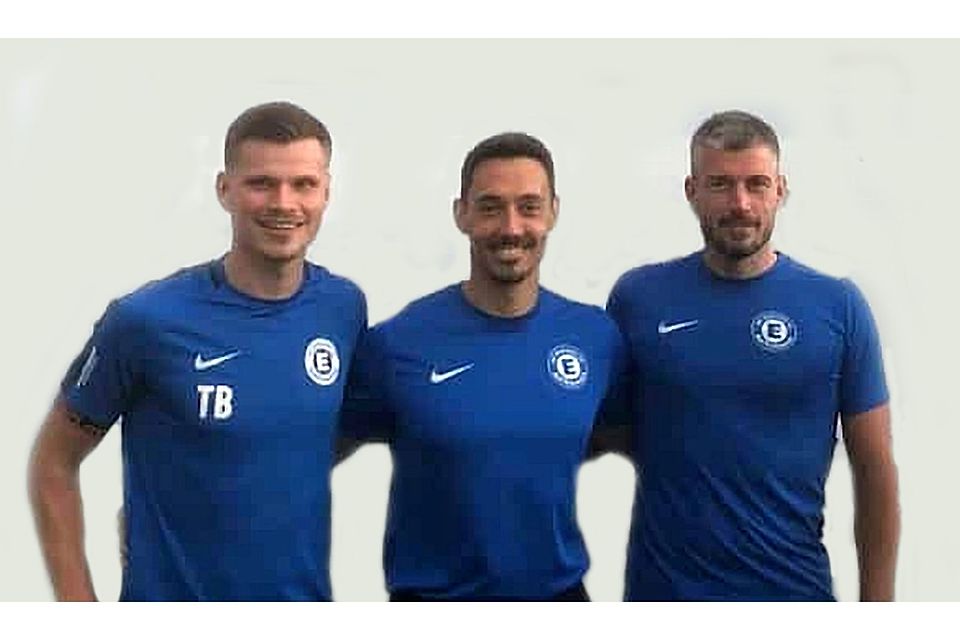 Das neue Trainer-Trio der Kreuznacher Eintracht (von links): Tobias Beltz, Thomas Schwarz und Christian Klöckner.           