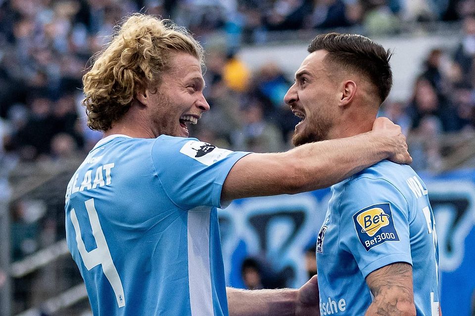 Klappt`s nochmal? Im Hinspiel ließ 1860 München Mannheim keine Chance, siegte locker mit 3:0.