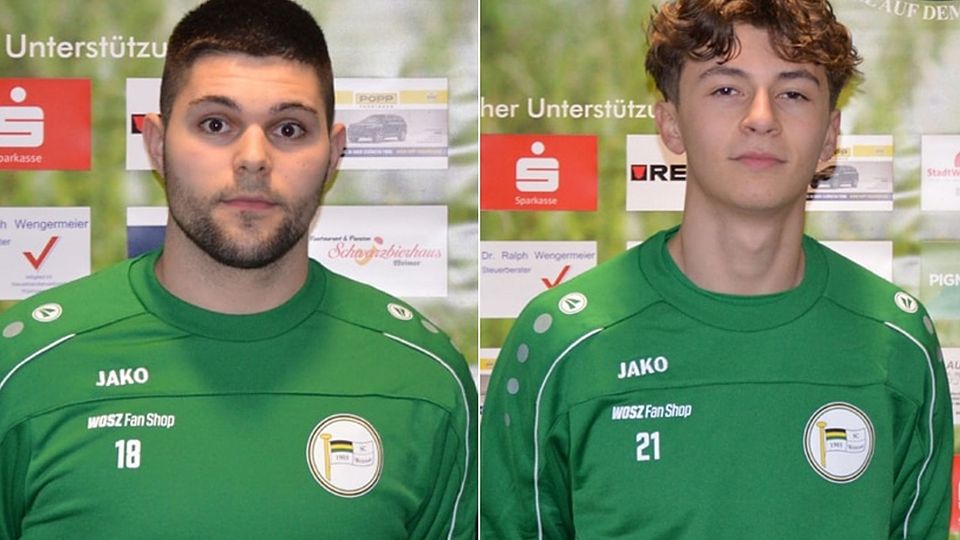 Franz Kühnemund (links) und Caelen Loeb (rechts) verstärken den Sportclub 1903 Weimar.