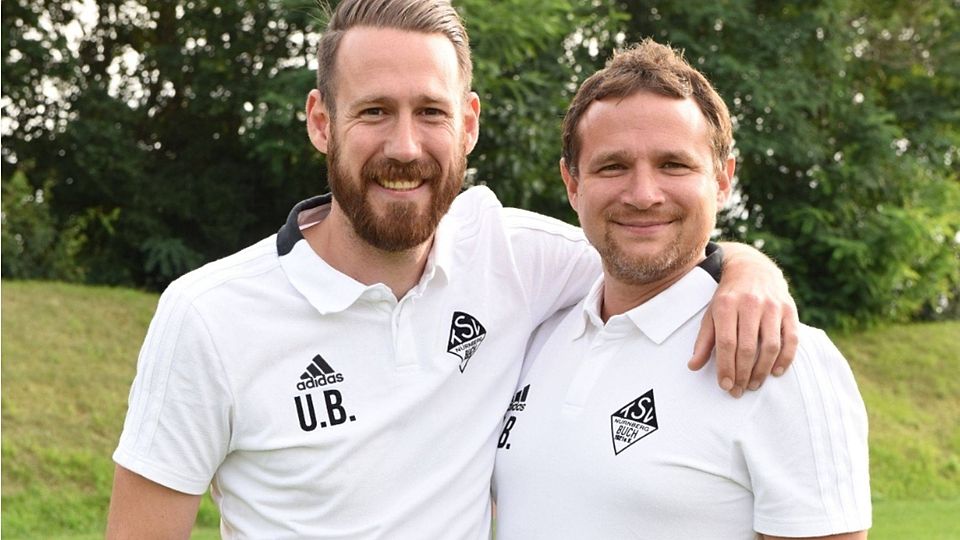 Manuel Bergmüller (re.) und Udo Brehm werden auch in der kommenden Saison für den TSV Buch auf der Kommandobrücke stehen.
