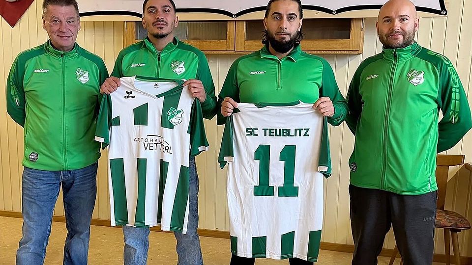 Leotrim Berisha (Zweiter von links) und Arton Berisha (Zweiter von rechts) übernehmen ab Sommer die Teublitzer Mannschaft.