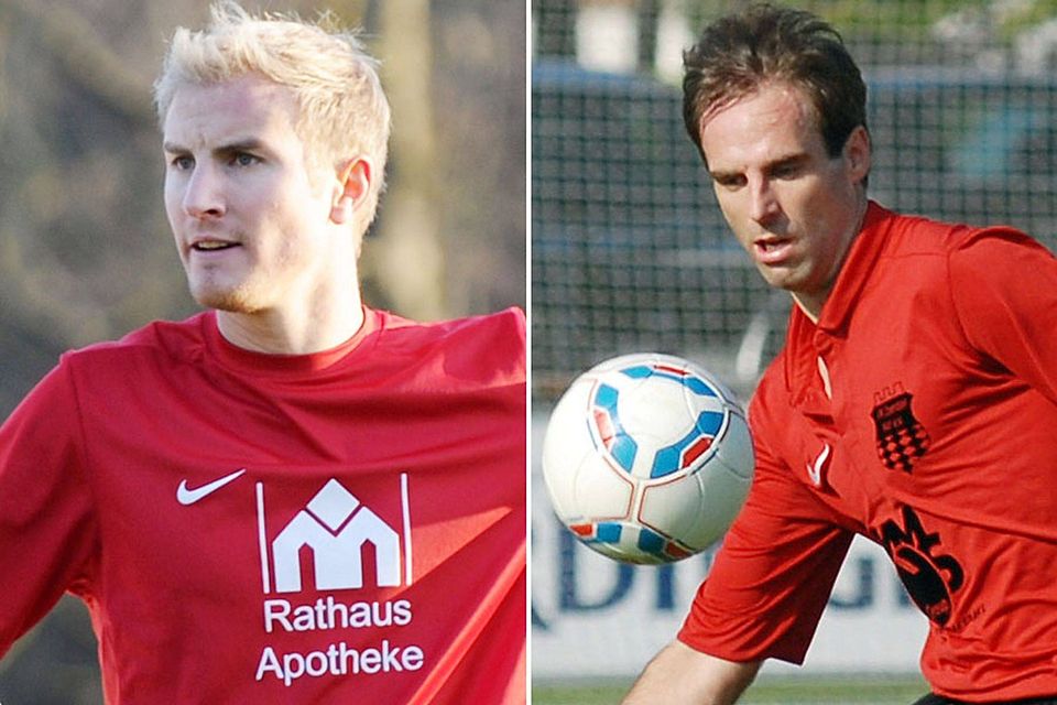 Johannes Schlumberger (links) wird neuer Spielertrainer beim SC Biberbach und bekommt mit Tobias Niederleitner (rechts) auch noch hochkarätige Verstärkung.   F.: Archiv