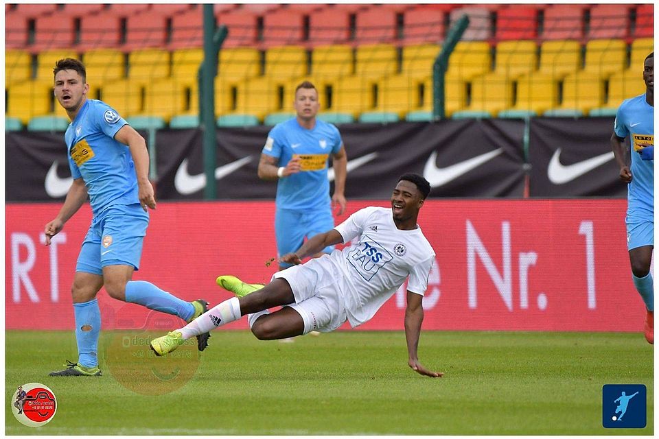 Bekai Jagne bei einem seiner letzten Auftritte für Tennis Borussia Berlin.