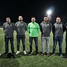 Der SV Fürth hat einen neuen Trainer gefunden. Von links: Philip Konrad, Mirco Moll, Valeri Biljuk, Trainer Hamza Elezovic, Ahmad Hodroj, Tobias Möke und Mohammad Hodroj.	Foto: SV Fürth