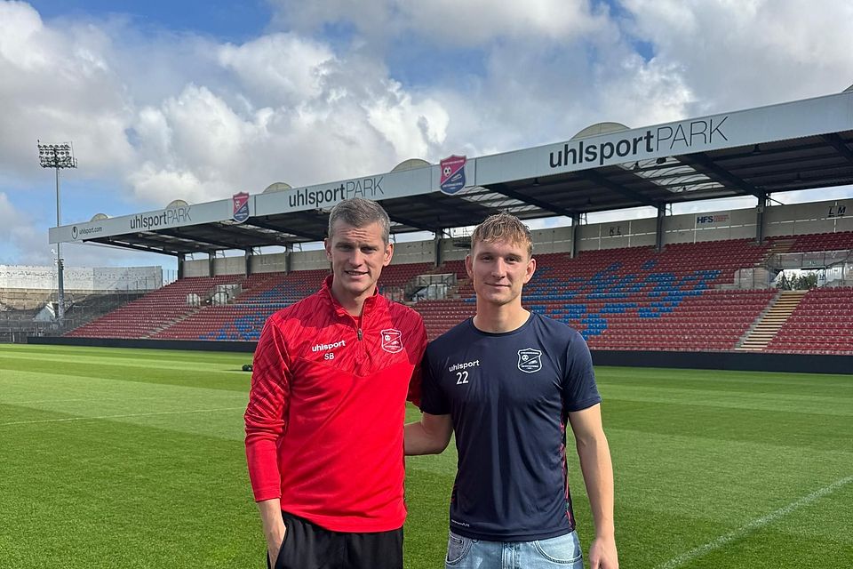 Gemeinsam für Haching: Trainer Sven Bender (l.) und Cornelius Pfeiffer. Gemeinsam für Haching: Trainer Sven Bender (l.) und Cornelius Pfeiffer.