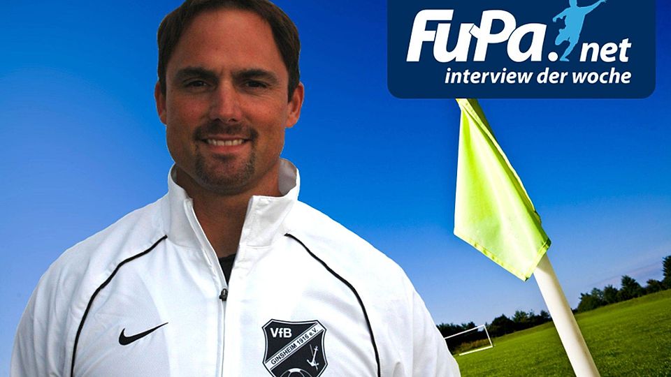 Thorsten Hegmann (VfB Ginsheim). Foto: VfB Ginsheim / Symbolfoto: Rainer Sturm / pixelio.de / Fotomontage: Frank Leber