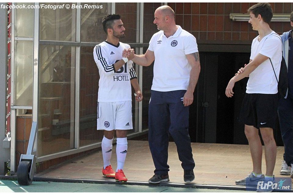 Ramy Raychouni (l.) wird auch in der kommenden Saison für TeBe spielen. Foto: Ben Remus