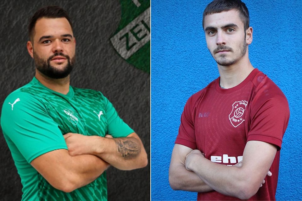 Kevin Weiß (links) tauscht das Zeller Grün wieder gegen das Schönauer Rot, in das auch Hannes Laile vom SV Todtnau künftig schlüpfen wird. | Fotos: FC Zell/SV Todtnau