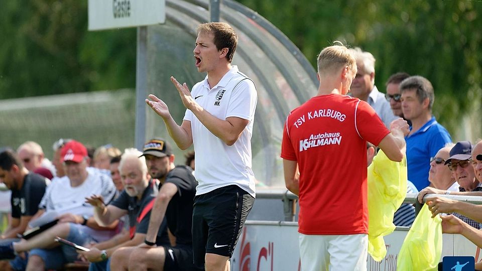 Karlburgs Trainer Markus Köhler kann mit dem bisherigen Saisonverlauf seiner Truppe zufrieden sein.