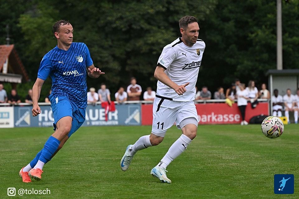 Prominenter Patient: Vilzings Neuzugang Markus Ziereis (re.) hat sich das Kreuzband gerissen.