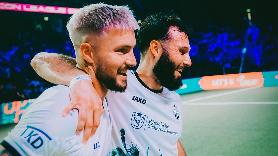 In der Icon League für Buzz Club unterwegs gewesen, auf dem Großfeld nun für den SV Hummetroth: Dominik Wüst (links) und "Ibo" Yilmaz (rechts). 