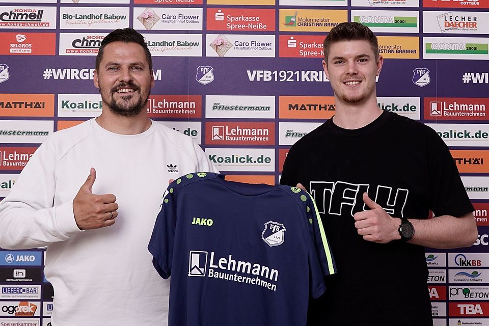 Luca Graf (rechts) wechselt zum VfB Krieschow.